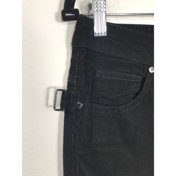 Zadig & Voltaire Boyish Velours Pants Black Corduroy Paneled Edgy Women's M - Picture 4 of 12